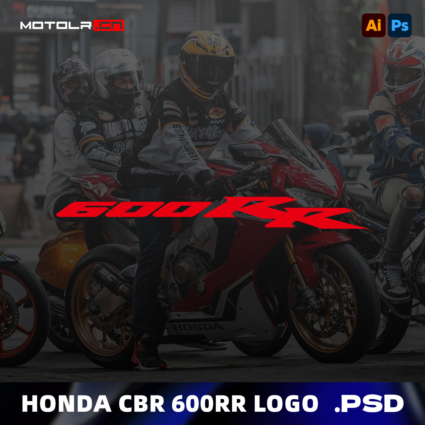 本田honda cbr600rr贴纸logo素材PNG-EPS-PSD格式下载