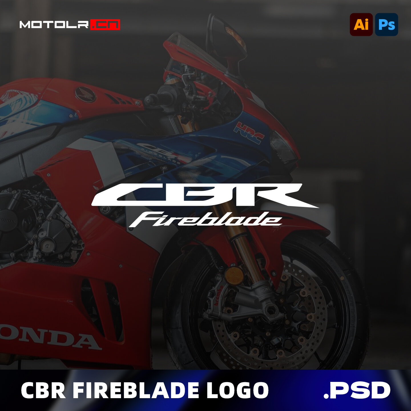 本田honda cbr1000rr贴纸logo素材PNG-EPS-PSD格式下载